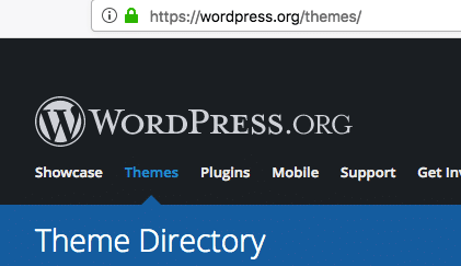 Wordpress themes official directory
